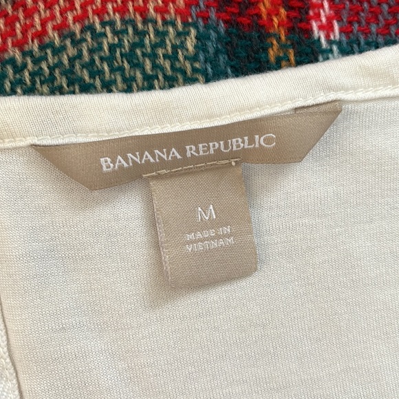 Banana  Republic lined tunic. Cream.  Size medium - Picture 2 of 5